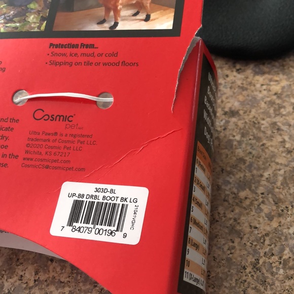 Ultra Paws Durable Dog Boots Size 8/L Black - Picture 6 of 13